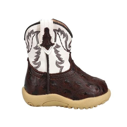 ROPER Infant Boys Cowbaby Bumps Round Toe Casual Boots Mid Calf - Brown