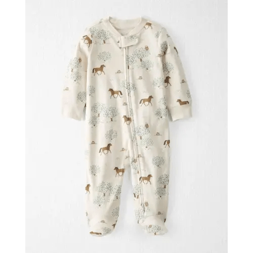 Baby Organic Cotton Sleep & Play Pajamas in Wild Horses - Little Planet | Carter's