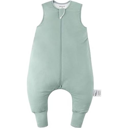 BubblePanda Rayon Made From Bamboo Toddler Sleep Sack with Feet 12-24 Months 2.5 Tog Winter Ultra Soft Warm Baby Sleep Bag Walker 1t-2t Quilted Thick Wearable Blanket with Legs 2-Way Zipper