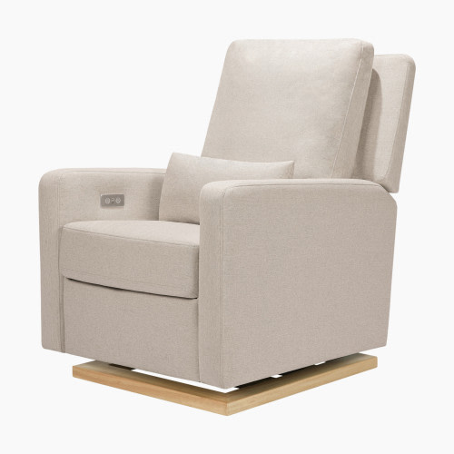 babyletto Sigi Electronic Glider - Performance Beach Eco Weave/Light Base