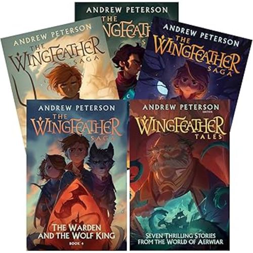 The Wingfeather Saga (5 Hardcover Book Set) by Andrew Peterson: Volumes 1-4 & Wingfeather Tales Book Collection