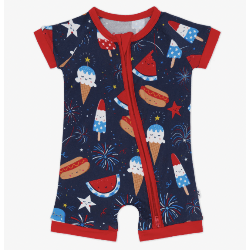 Snacks & Sparkles Shorty Zippy – Little Sleepies