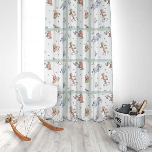Winnie the Pooh Bear Nursery Curtains | Winnie the Pooh Nursery Decor | Kids Bedroom Curtains | Room Darkening Curtains | Nursery Curtains