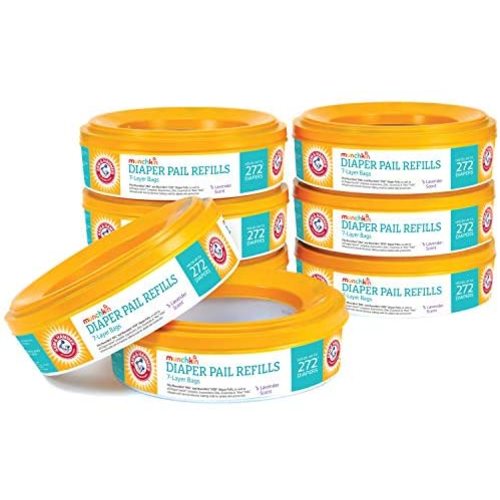 Munchkin Arm & Hammer Diaper Pail Refill Rings, 2,176 Count, 8 Pack (272 Count each)