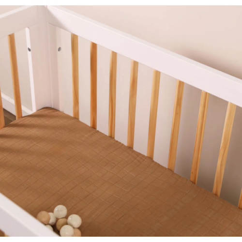 Babyletto Mini Crib Sheet in GOTS Certified Organic Muslin Cotton