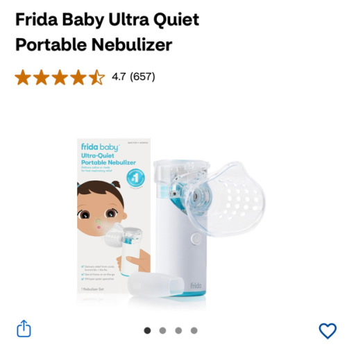 Frida Baby Ultra Quiet Portable Nebulizer