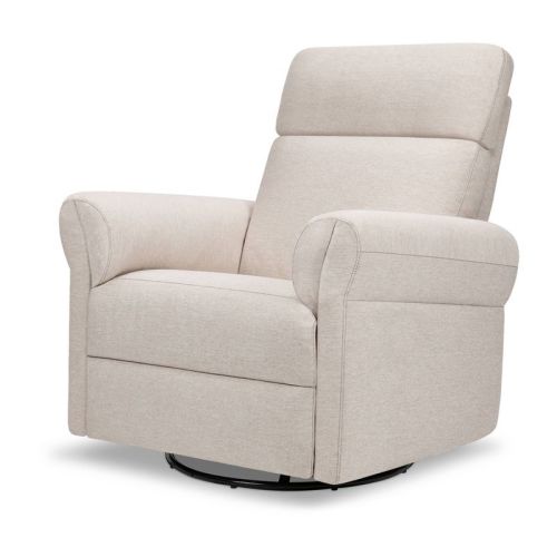 Davinci Suzy Flex Swivel Recliner With Adjustable Arms & Headrest - Vanilla