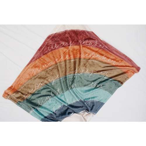 Baby Blanket- Rainbow Baby-Way Maker-Miracle Worker-Promise Keeper-Minky Blanket-Jersey Swaddle-Sherpa Blanket-Fleece Blanket