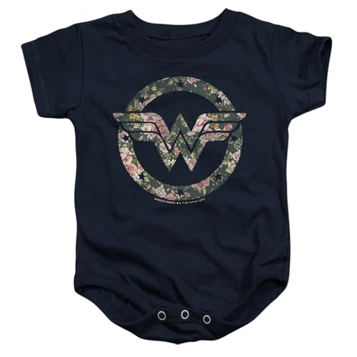 Popfunk Wonder Woman Circle Logo Collection Unisex Infant Snap Suit for Baby