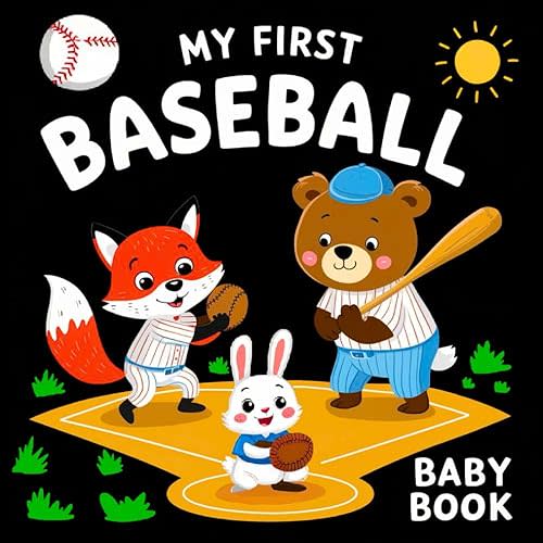My first Baseball Baby Book: High Contrast for Newborns 0-12 Months, Black and White Sport Images about Baseball Designed to Stimulate Vision from Birth (High Contrast Baby Sports Books) Paperback – June 27, 2024