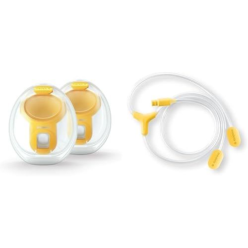 Medela Hands-Free Collection Cups, Compatible with Freestyle Flex, Pump in Style with MaxFlow & Replacement Tubing for Hands-Free Collection Cups, Designed for Freestyle Hands-Free