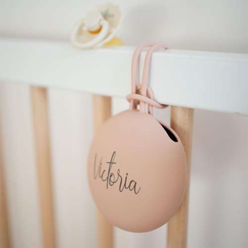 Pacifier Case | Personalised Soother Holder | Dummy Holder Engraved with Baby's Name