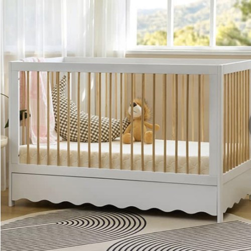 Dalila Baby Cot Bed with Rounded Corners - HULALA HOME
