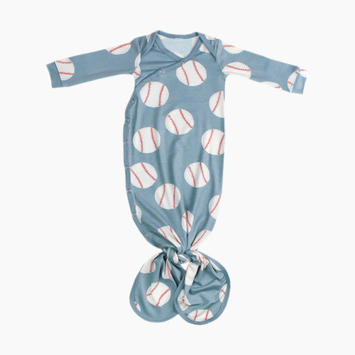Copper Pearl Printed Knotted Gown - Slugger, 0-4 M