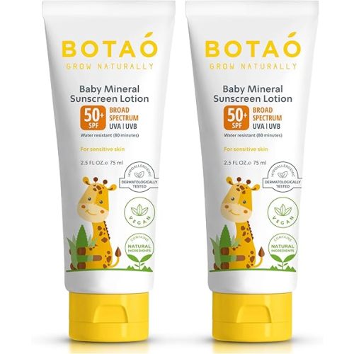 Baby Mineral Sunscreen Lotion for sensetive skin 2-pack Bundle