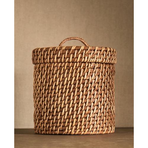 KIDS’ RATTAN HAMPER WITH LID