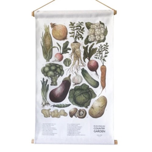 Handmade Rustic Vegetable Fabric Wall Hanging
