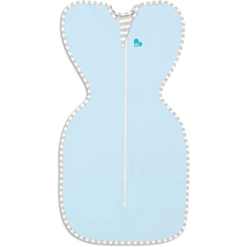 Love to Dream Swaddle UP, Blue, Small, 7-13 lbs., Dramatically Better Sleep, Allow Baby to Sleep in Their Preferred arms up Position for self-Soothing, snug fit Calms Startle Reflex