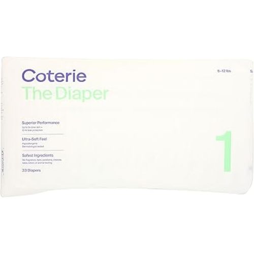 Coterie Diapers, Size 1 (8-12 lbs)