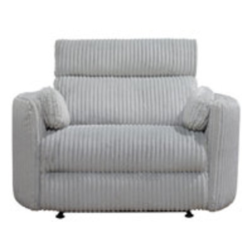 Hokku Designs Upholstered Extra Wide Glider Power Recliner with Round Arms | Wayfair