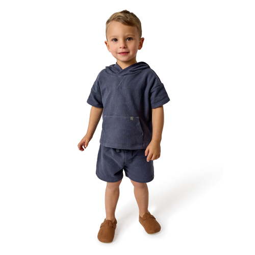 Modern Moments by Gerber Toddler Boy Hooded Top and Short Outfit Set, 2-Piece, Sizes 12 Months - 5T