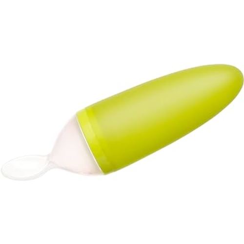 Boon SQUIRT Silicone Baby Food Dispensing Spoon, Green