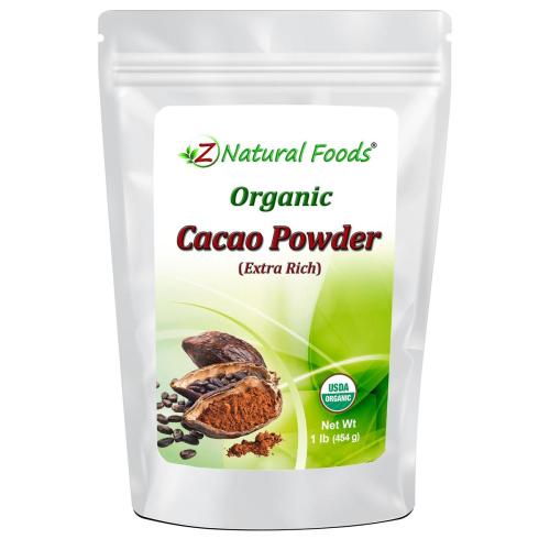 100% Pure Raw Organic Extra Rich Dark Cacao Powder