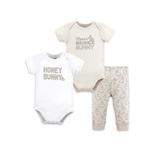 Hudson Baby Cotton Bodysuits and Pant Set, Newborn-24 Months, Soft and Comfortable