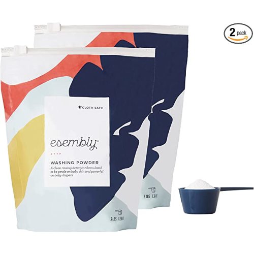 Esembly Cloth Diaper Laundry Detergent Specially Formulated to be Gentle for Baby and Planet, Fragrance Free, Eco-friendly, Bundle 2-pack - Washing Powder