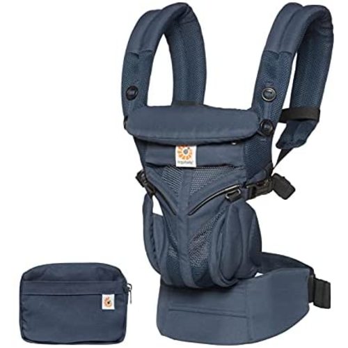 Ergobaby Omni 360 All-Position Baby Carrier for Newborn to Toddler with Lumbar Support & Cool Air Mesh (7-45 Lb) - Midnight Blue