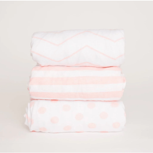 Pink Changing Pad Cover Set