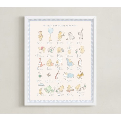 Minted® Disney's Winnie the Pooh Alphabet Framed Wall Art by Sabrin Deirani