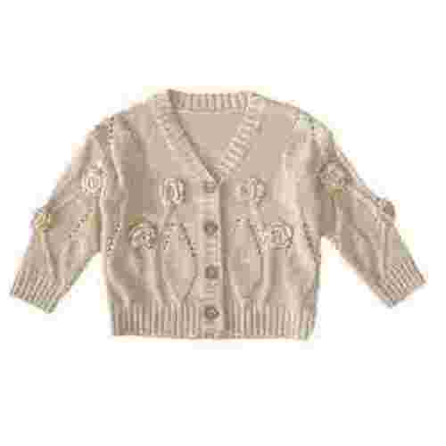 Timegard Toddler Baby Clothes Newborn Button up Cardigan Cute Infant Comfy Long Sleeve Sweater for Girl