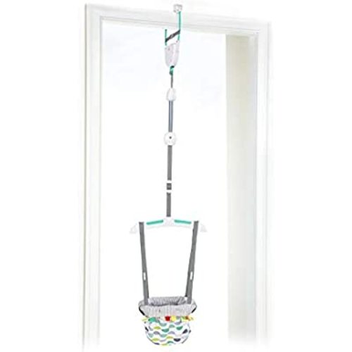 Bright Starts Playful Parade Door Jumper for Baby with Adjustable Strap, 6 Months and Up, Max Weight 26 lbs