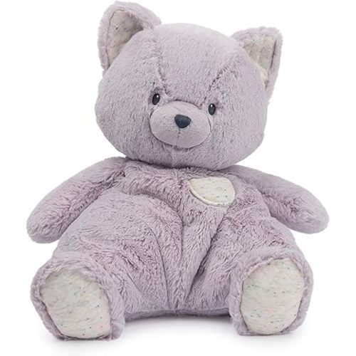 GUND Baby Oh So Snuggly Kitten Large Plush Stuffed Animal for Babies and Infants, Lavender, 12.5”