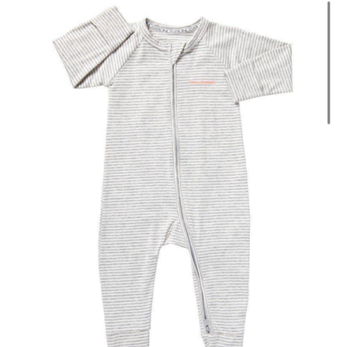 Bonds 2 Way Zip Wondersuit - Luxe Storm Marle & White Stripe