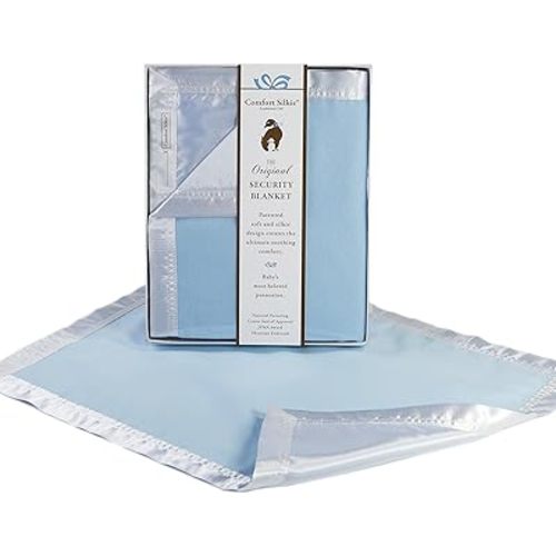 Blue COMFORT SILKIE Security Blanket ~ The Original. The Best. Award Winning.