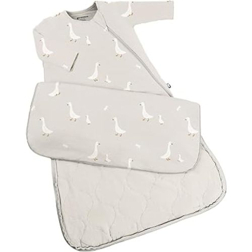 günamüna Unisex Baby Long Sleeve Wearable Sleep Bag, Bamboo-Rayon Premium Cozy Sleep Sack, 1.0 TOG