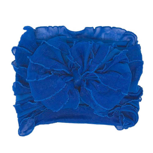 Ruffled Headband- Royal