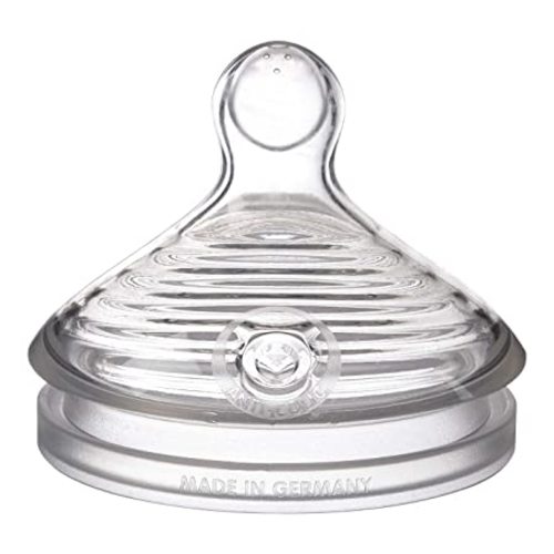NUK Simply Natural Slow Flow Baby Bottle Nipples - 2 Pack