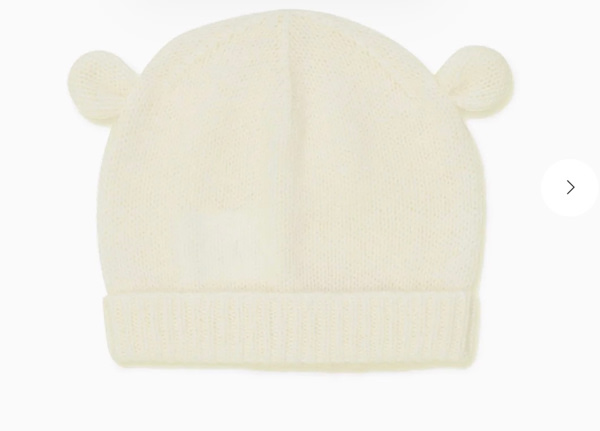 Ivory Gloria Cashmere Baby Hat | La Coqueta Kids UK