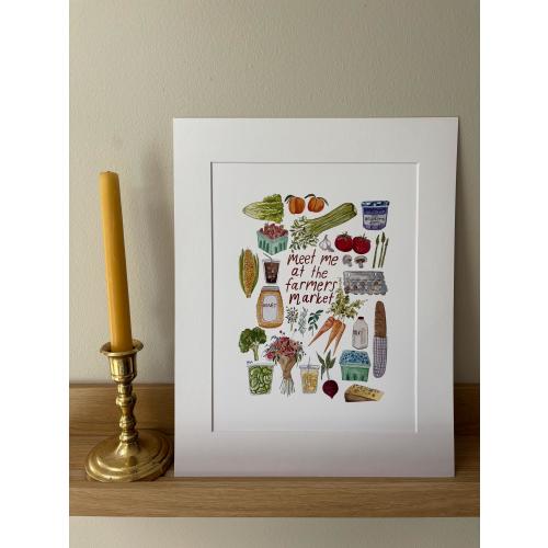Farmers Market Print 11x14