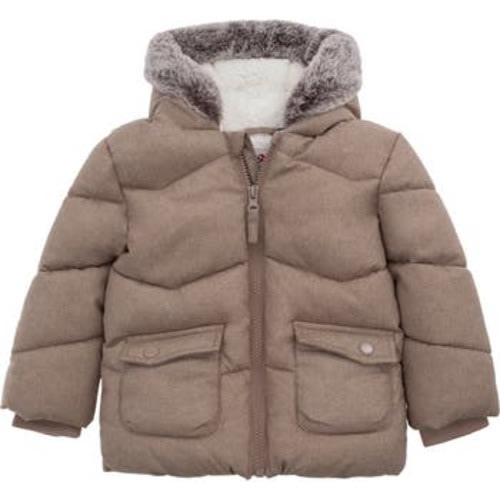 Baby Cozy Fleece Lined Warm Winter Coat with Hood, 6-9M