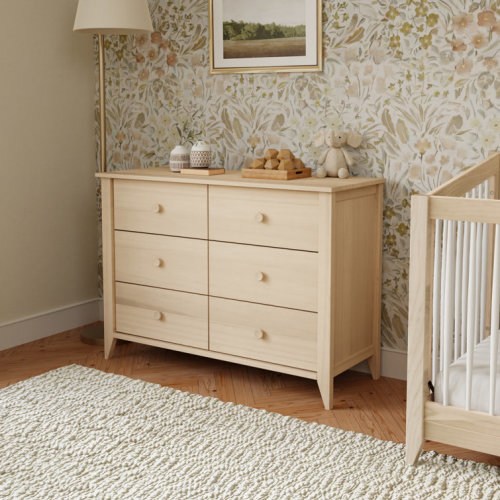 Sprout 6 Drawer 19.75" W Double Dresser