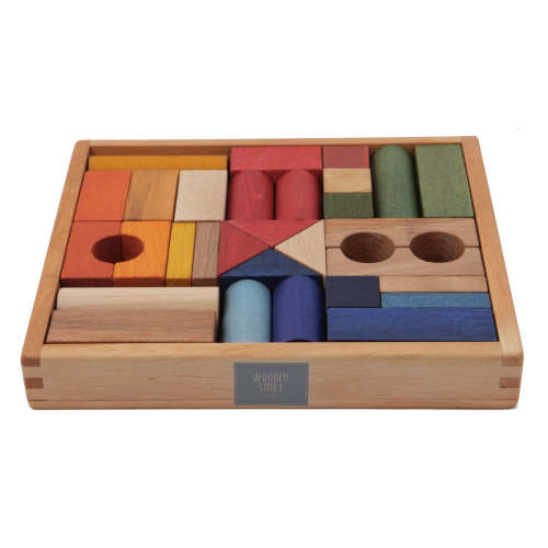 Wooden Blocks - Rainbow