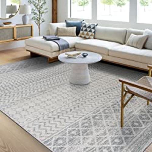 Amazon.com: Artistic Weavers Chester Boho Moroccan Area Rug,7'10" x 10'3",Grey : Home & Kitchen