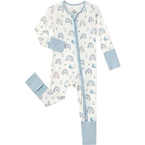 SUZEL Baby Boys Girls Footless Pajamas - Viscose from Bamboo Zippy Pjs Sleep 'N Play - Infant One Piece Romper - 0-24 Months