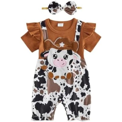 YINGISFITM Newborn Baby Girl Summer Clothes Short Sleeve Bubble Romper Bow Shorts Jumpsuit Infant Outfit 0 3 6 9 12 18 Months