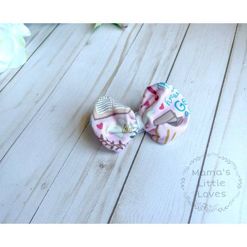 Catherine of Siena - Affection of Love - Butterfly Bow - Clip or Nylon Headband - Catholic- Girl - Gift