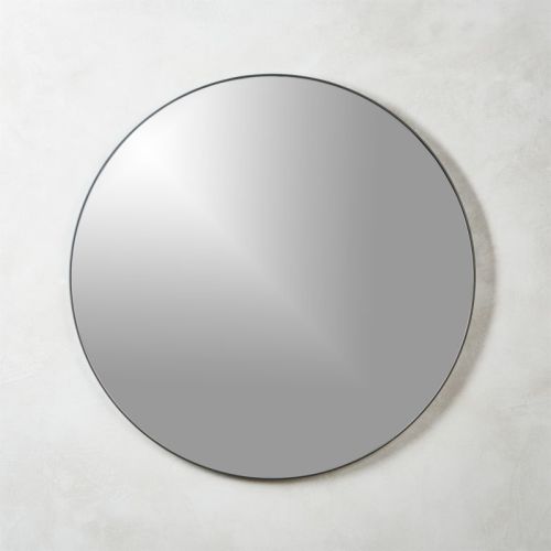 Infinity Black Round Wall Mirror 36"